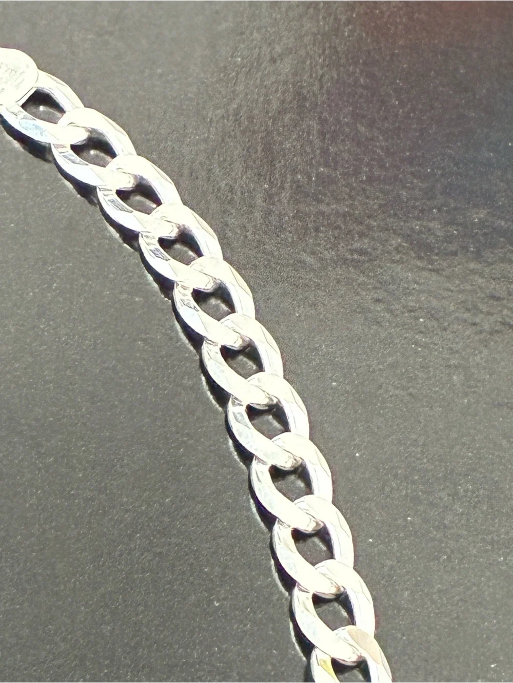 Sterling Silver 925 20” 7.7mm Chain/ Silver Tone